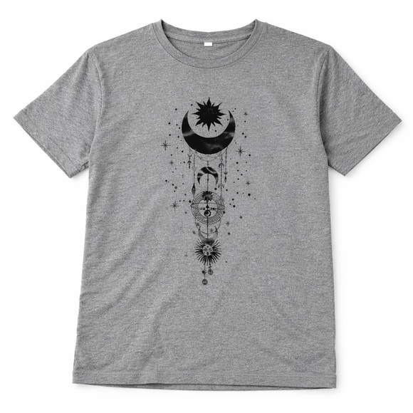 Gray Graphic Men's T-Shirt - Picture 2 of 2